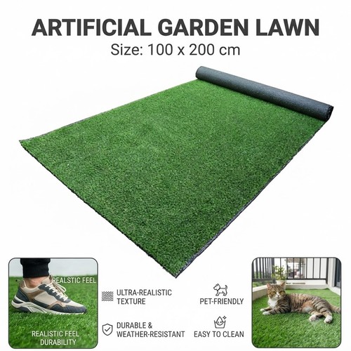 1mx2m artificial grass - 1mx2m, roll